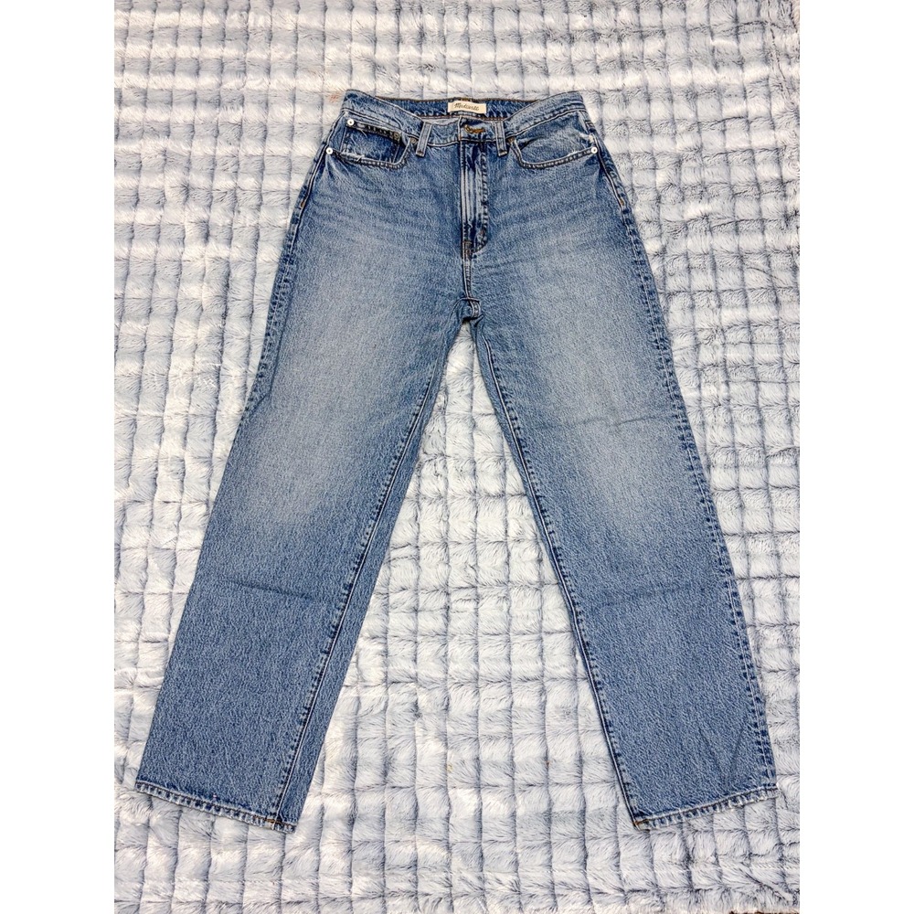 Madewell Perfect Vintage Straight Jeans Women's 27 High Rise Blue Denim